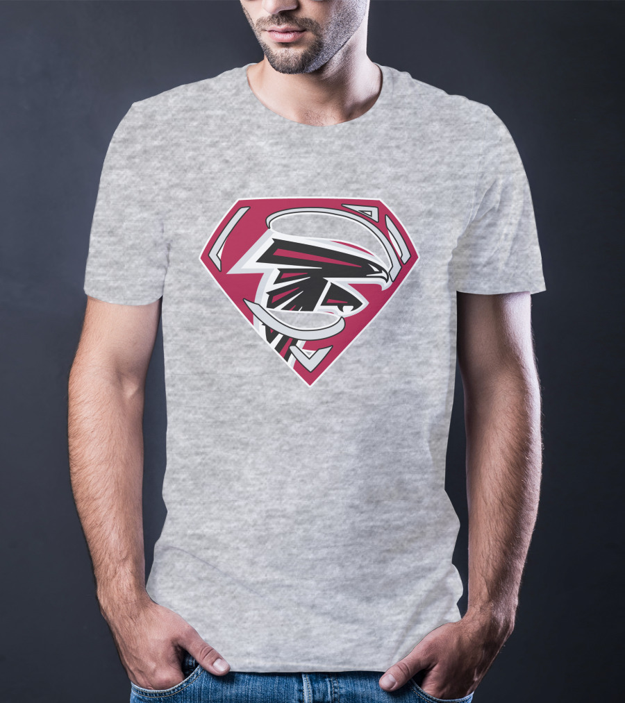Atlanta Falcons 89 Superhero Shield T-Shirt