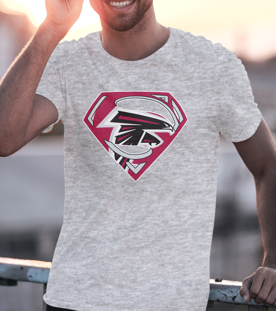 Atlanta Falcons 89 Superhero Shield T-Shirt