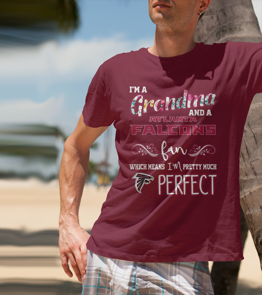 I'm A Grandma And A Atlanta Falcons Fan Which Means I'm Pretty Much Perfect T-Shirt