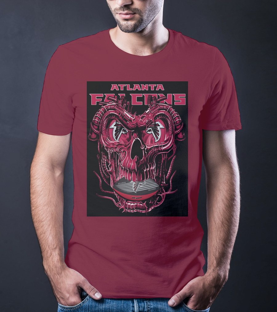 Atlanta Falcons Dragonskull Helmet T-Shirt