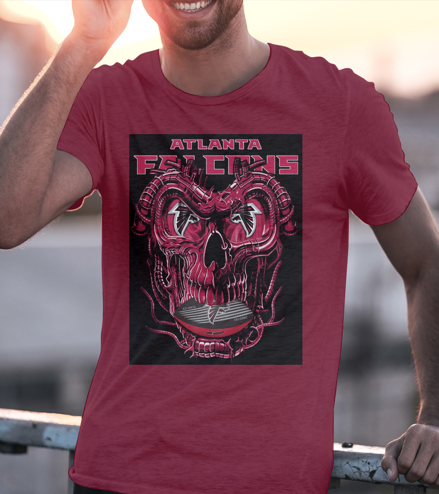 Atlanta Falcons Dragonskull Helmet T-Shirt