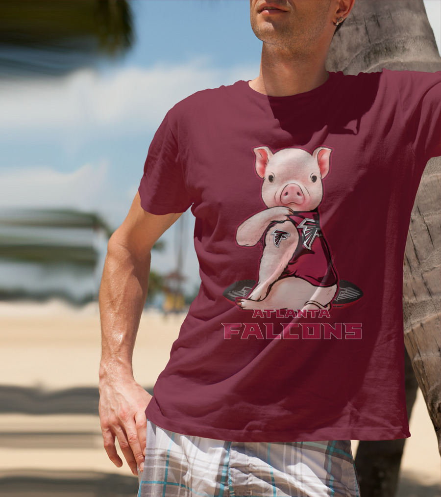 Atlanta Falcons Pig Mascot T-Shirt