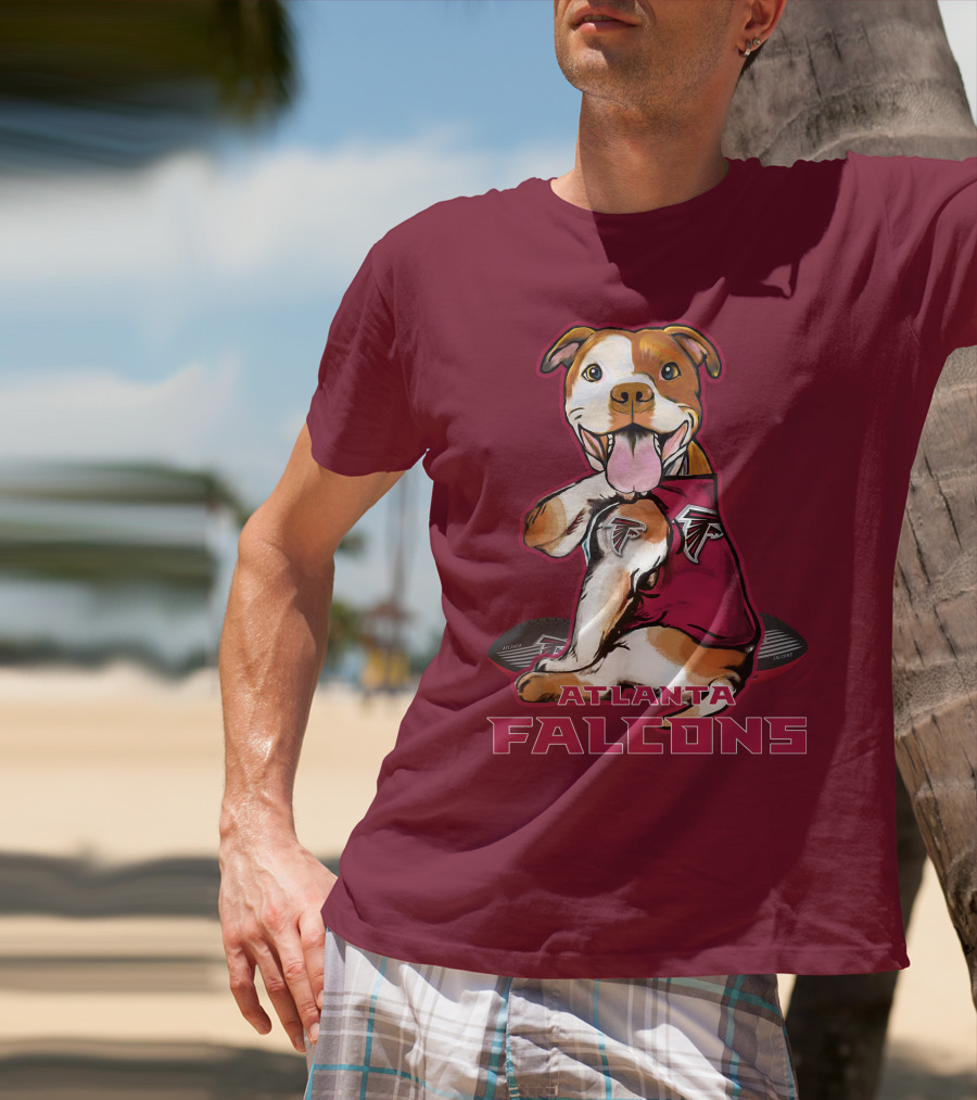 Atlanta Falcons Pittbull Football Fan T-Shirt
