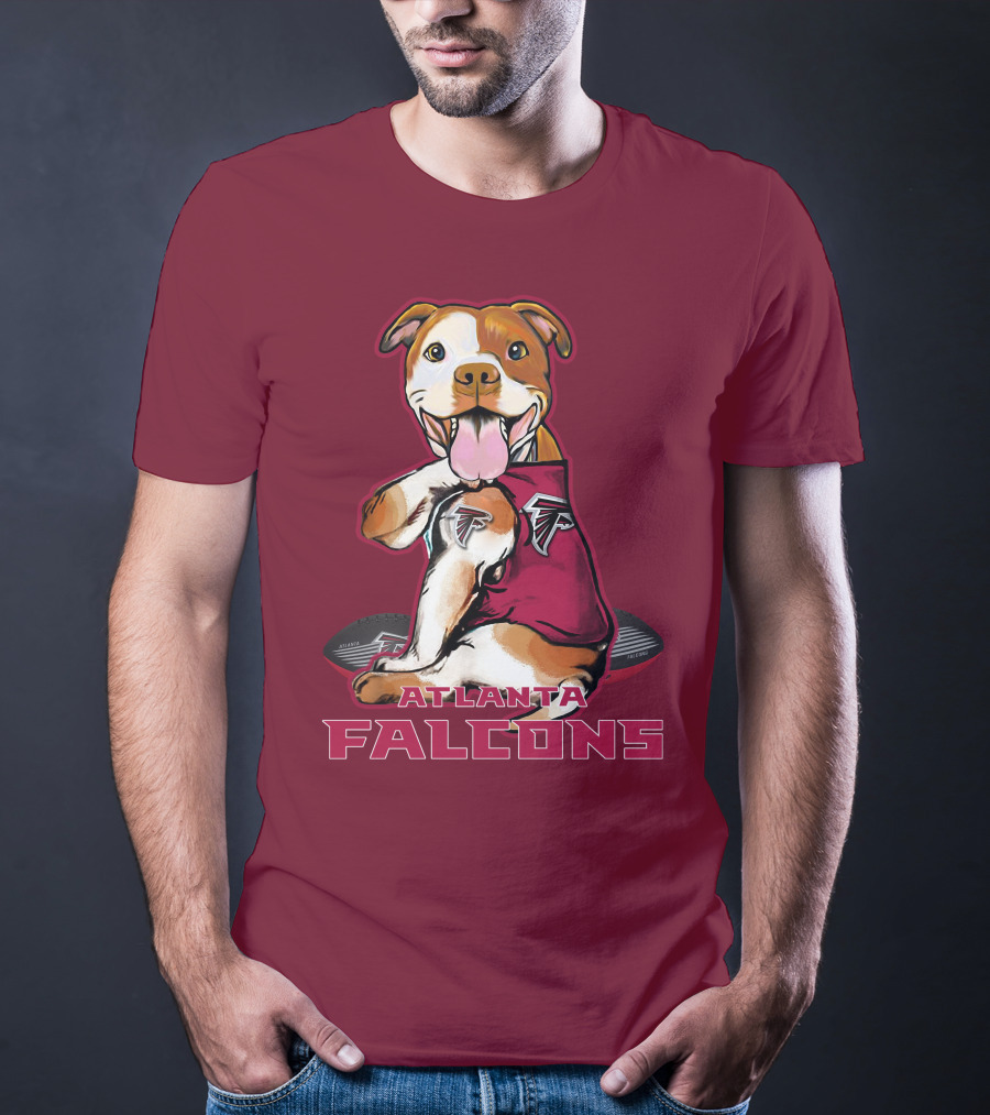 Atlanta Falcons Pittbull Football Fan T-Shirt