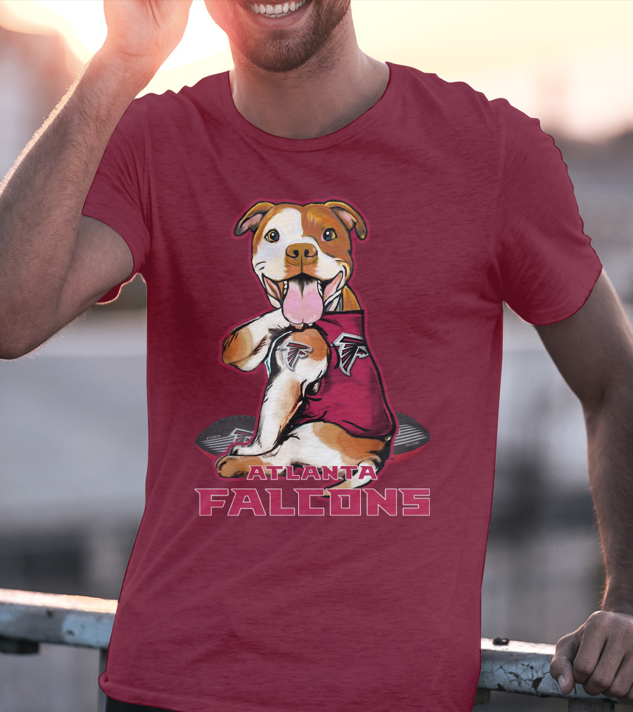 Atlanta Falcons Pittbull Football Fan T-Shirt