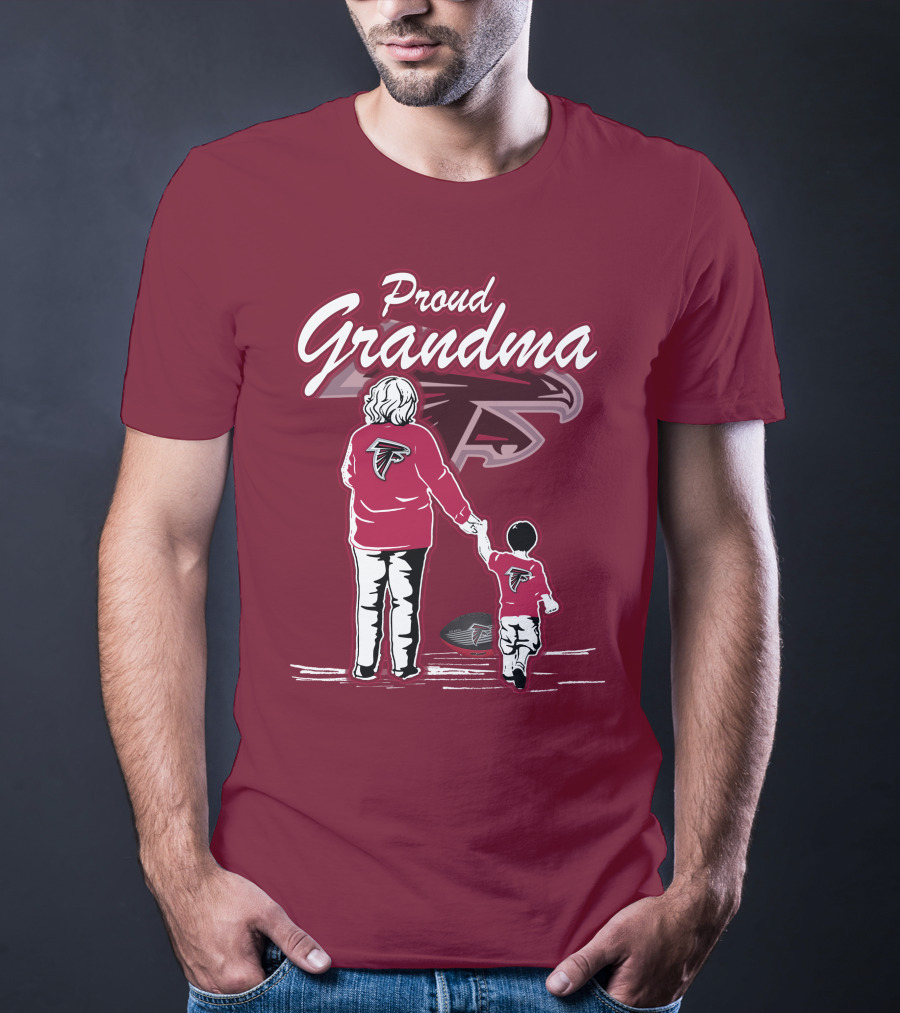 Proud Grandma Atlanta Falcons Football Family T-Shirt