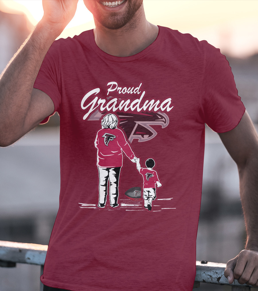 Proud Grandma Atlanta Falcons Football Family T-Shirt