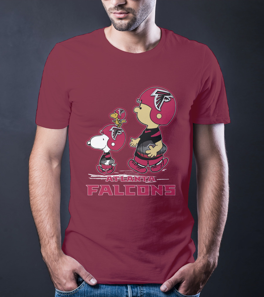 Atlanta Falcons Snpfootball Peanuts Characters T-Shirt