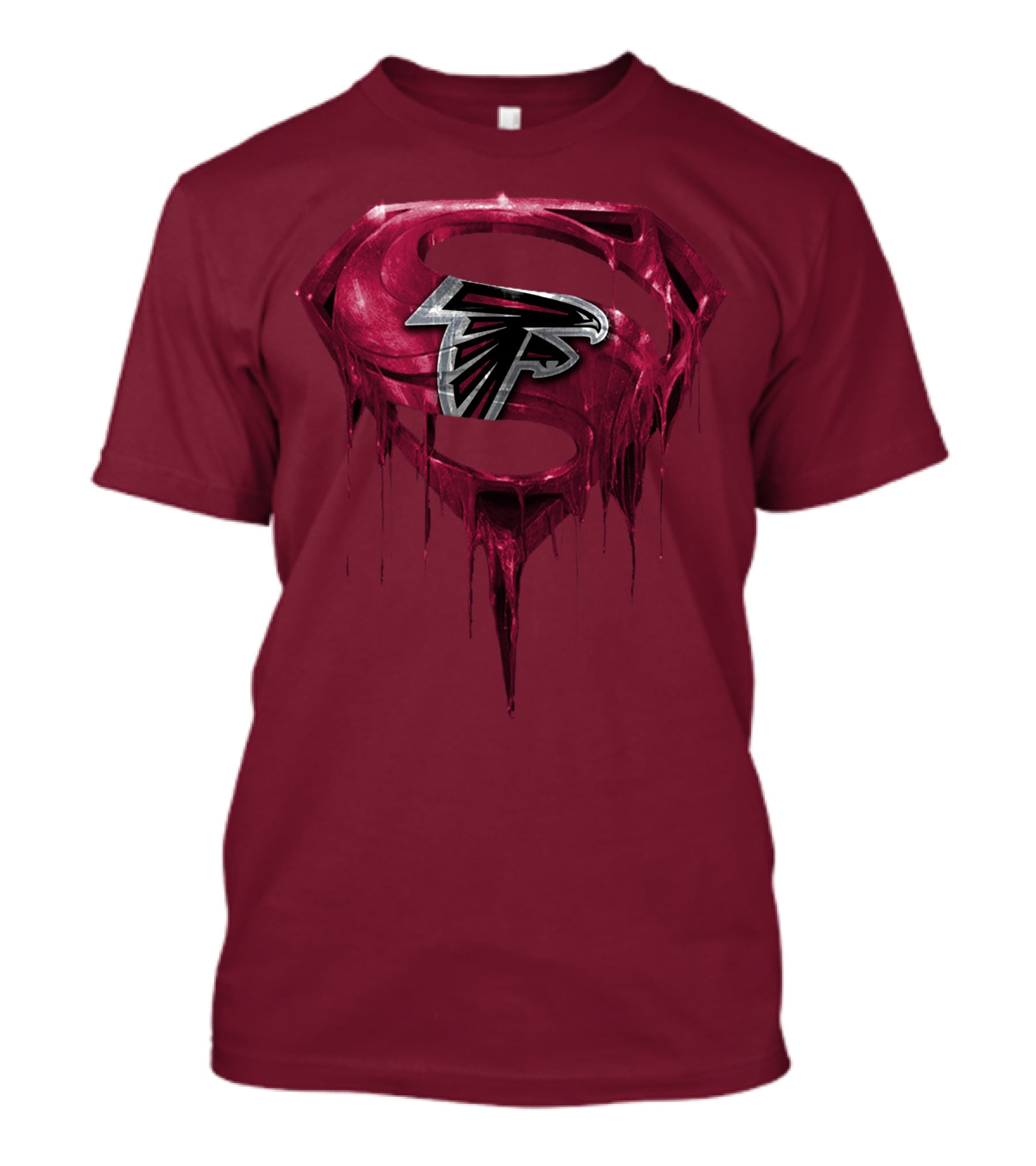 Spm Atlanta Falcons Superhero Emblem T-Shirt