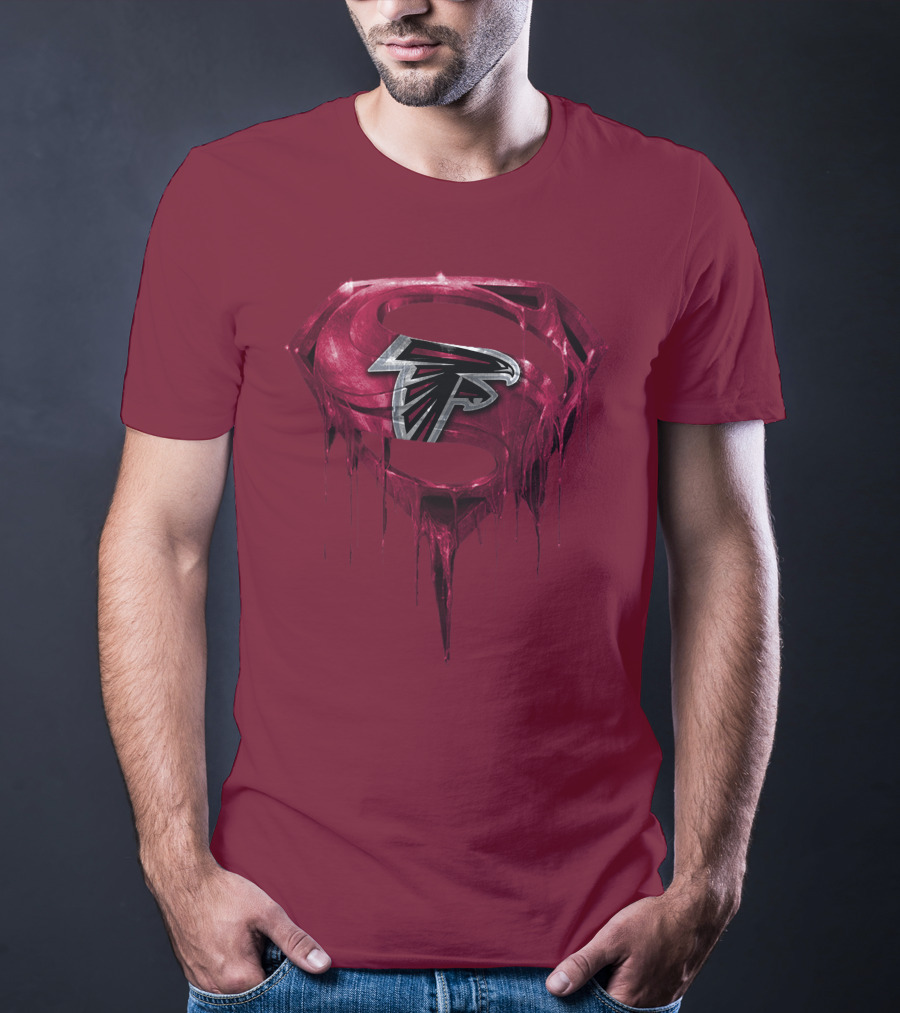 Spm Atlanta Falcons Superhero Emblem T-Shirt