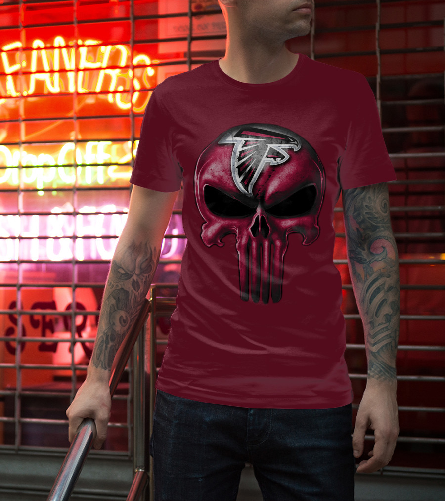 Atlanta Falcons Skull T-Shirt