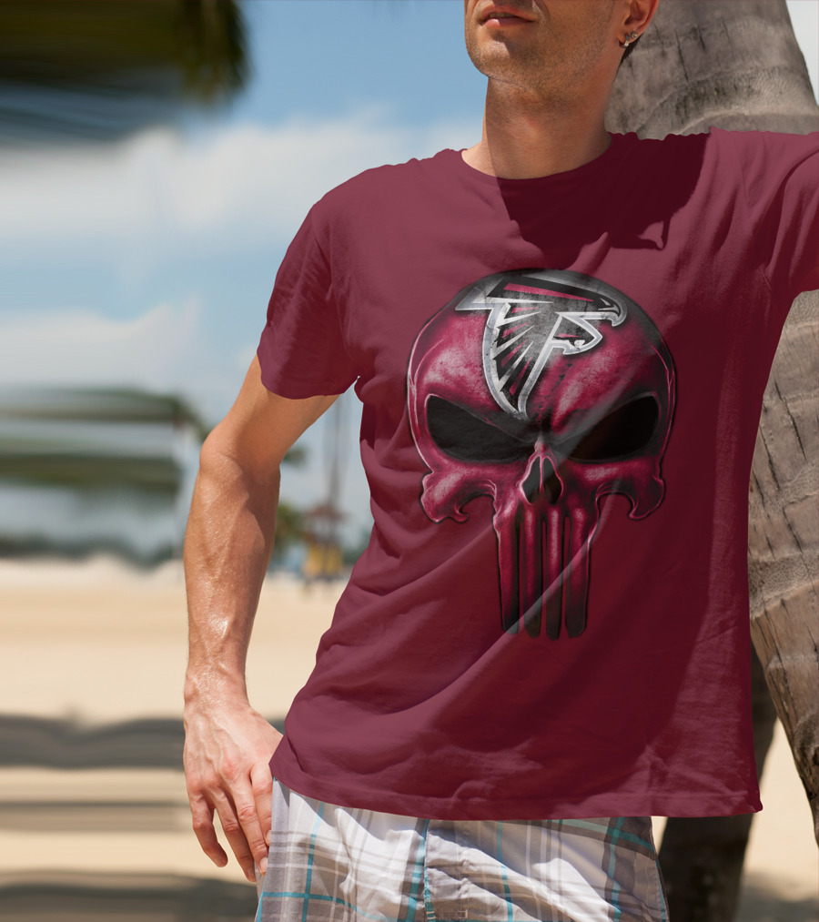 Atlanta Falcons Skull T-Shirt