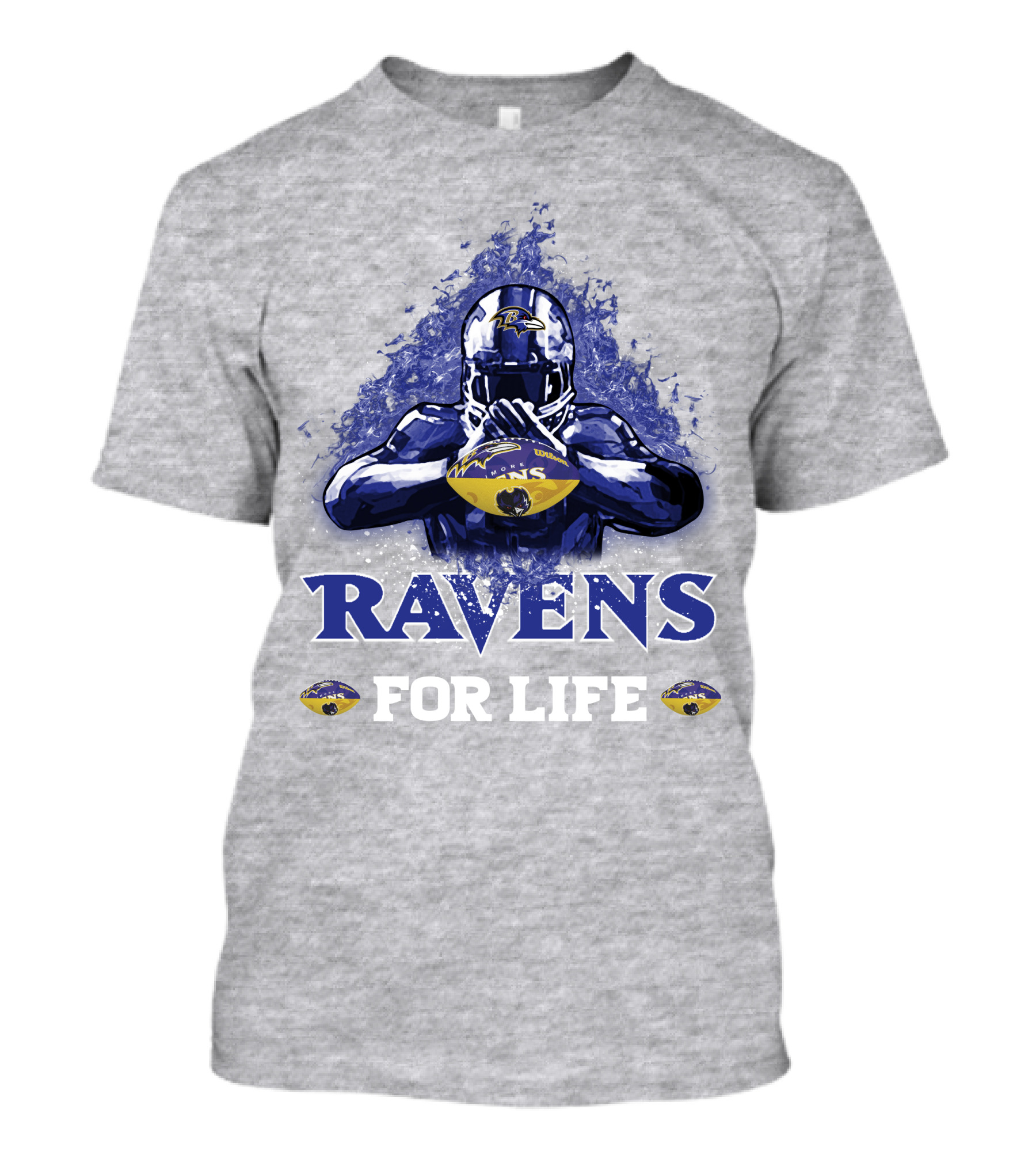 Ravens For Life Baltimore Football Enthusiast Loyalty T-Shirt