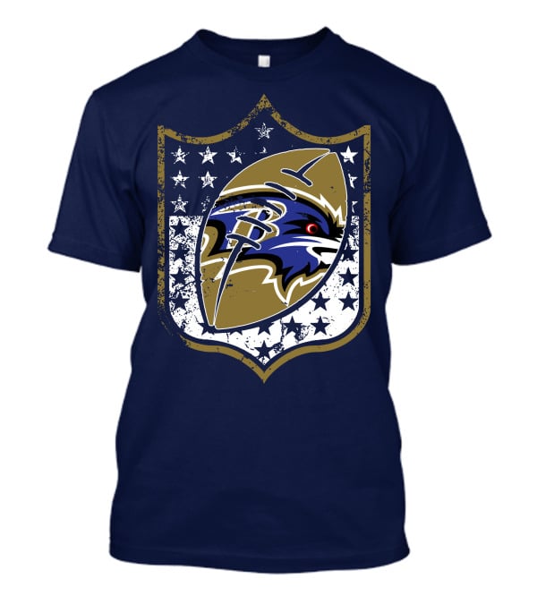 Baltimore Ravens 45 Stars Shield T-Shirt