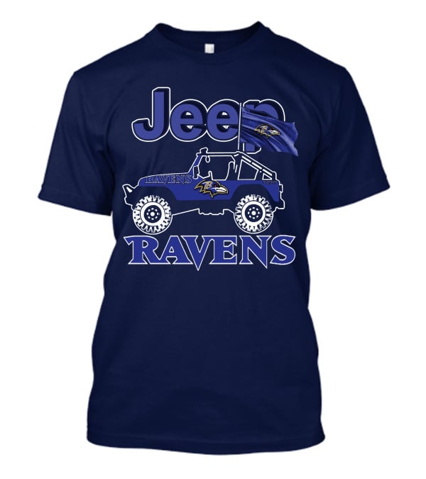 Jeep Ravens Baltimore Football Fan T-Shirt