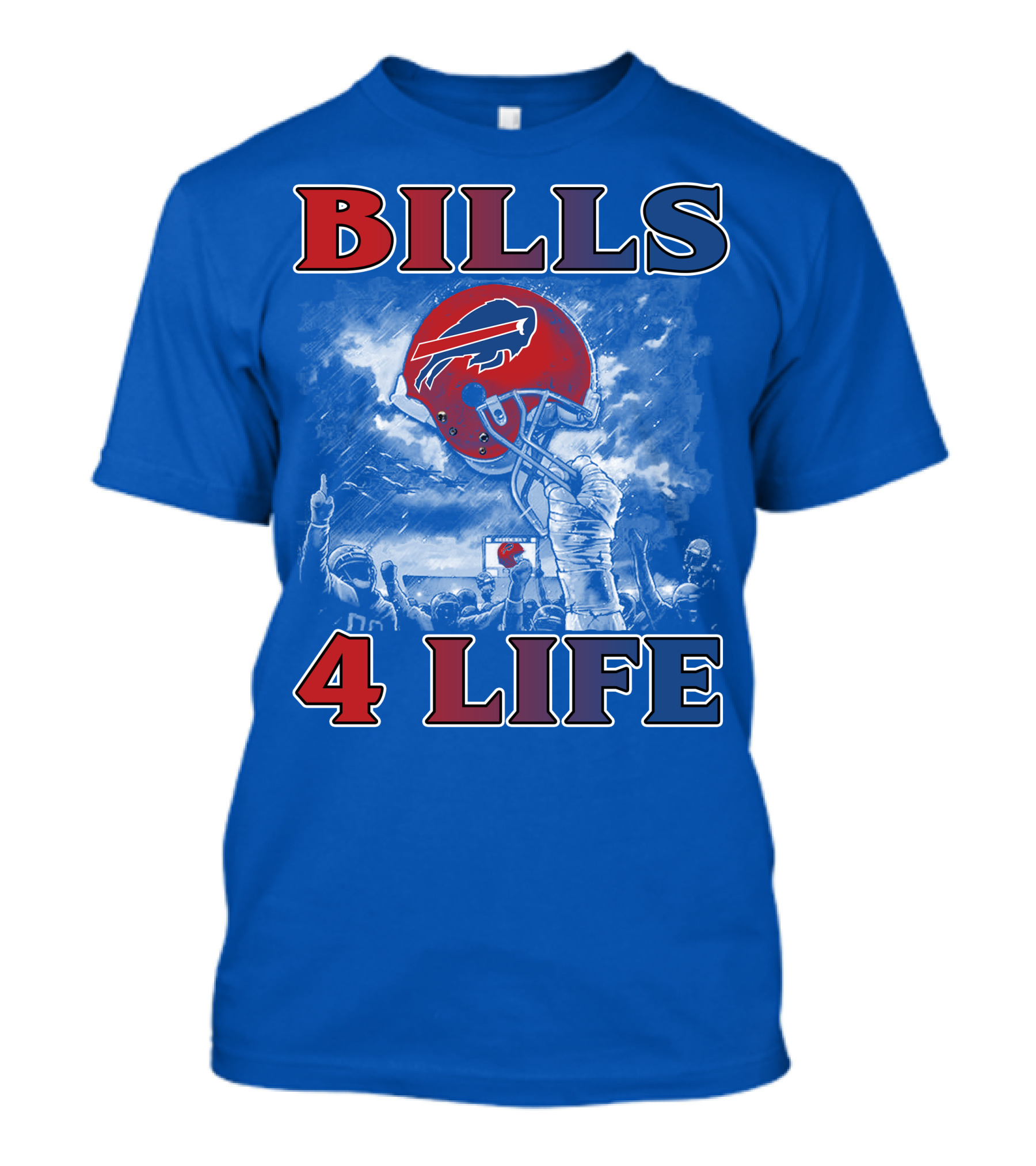 Bills 4 Life Buffalo Bills Helmet Celebration T-Shirt