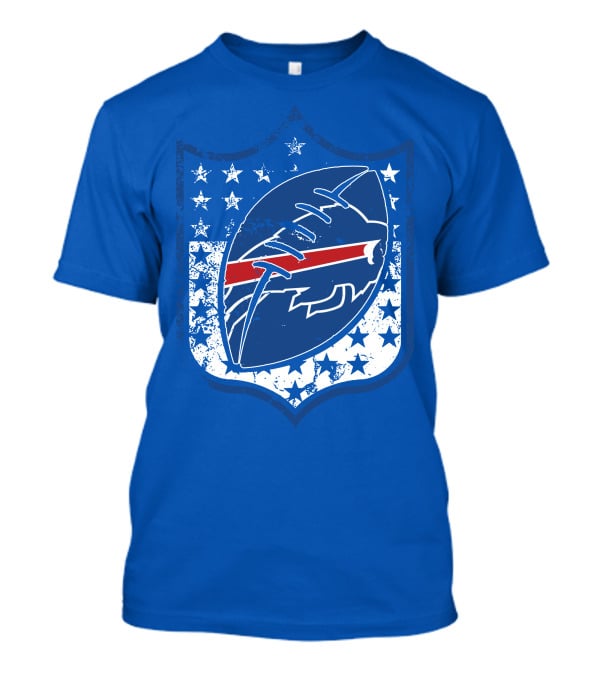 Buffalo Bills Nfl Team Shield Stars And Stripes T-Shirt