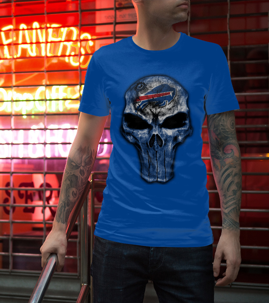 Buffalo Bills Skull Icon T-Shirt