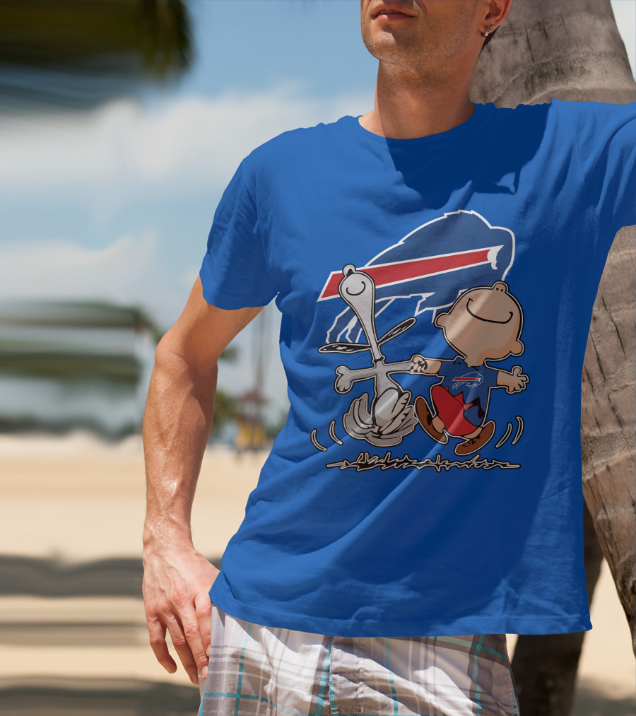 Buffalo Bills Peanuts Dancing Snoopy T-Shirt