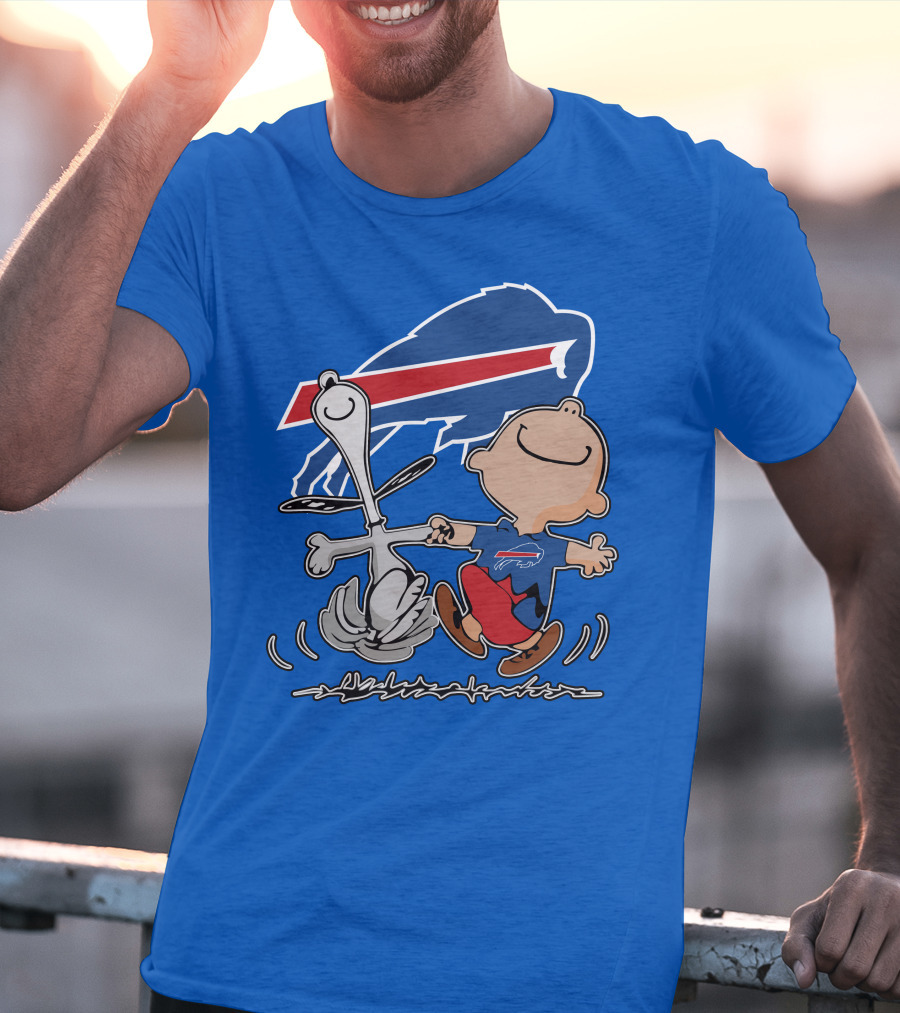 Buffalo Bills Peanuts Dancing Snoopy T-Shirt