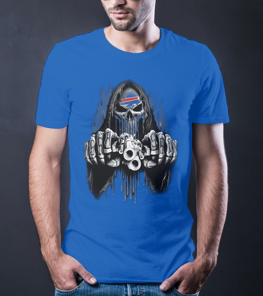 Buffalo Bills Mafia Grim Reaper Gunslinger T-Shirt