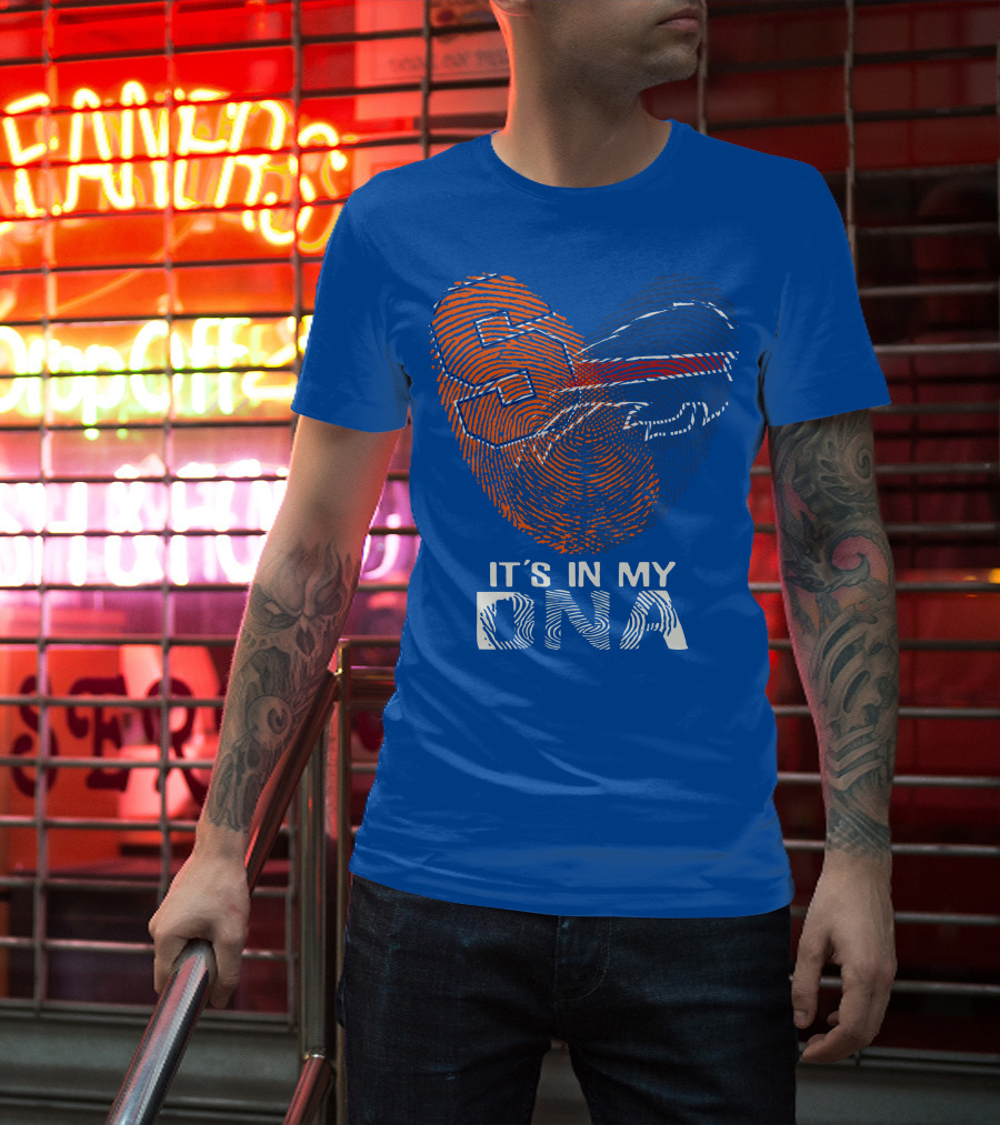 Buffalo Bills It's In My Dna Fingerprint Heart T-Shirt