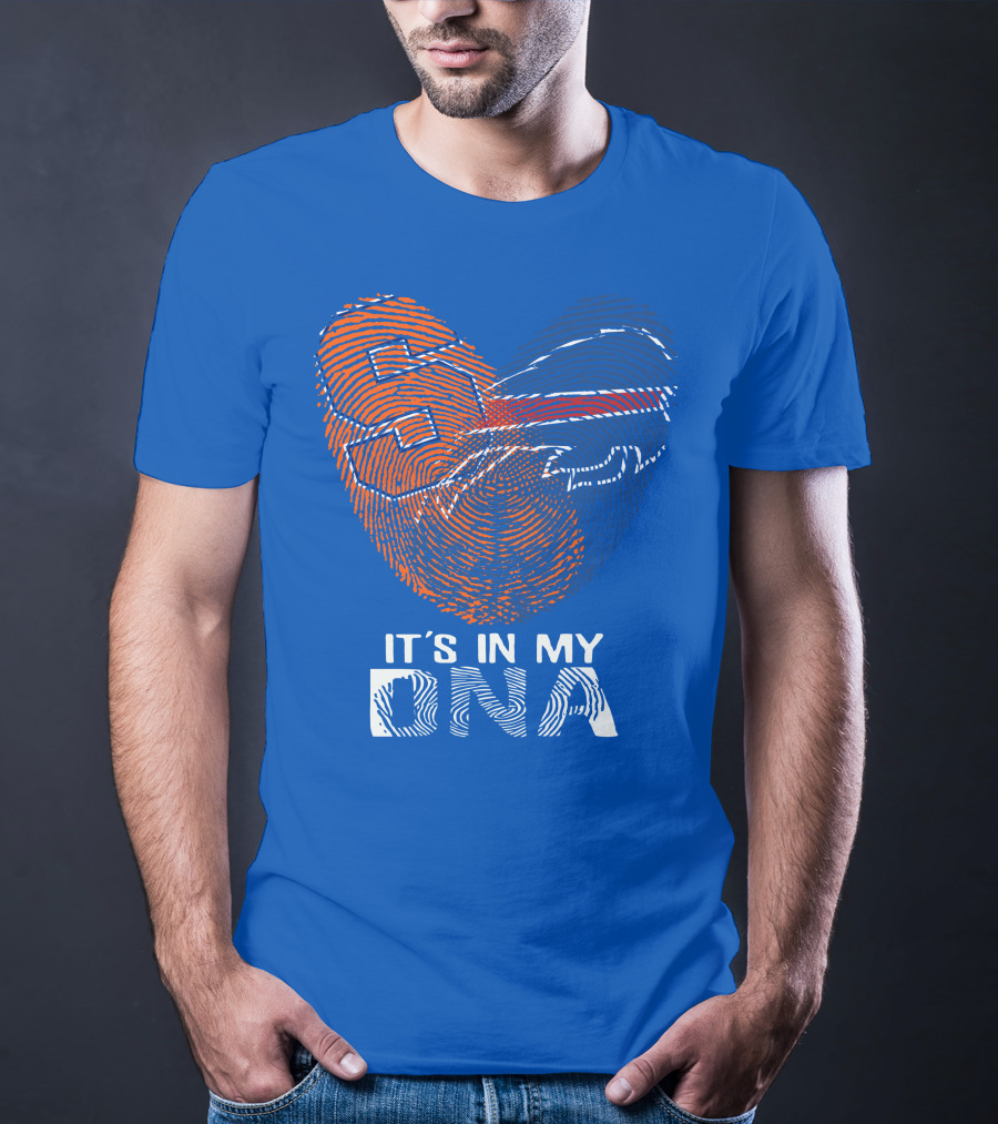 Buffalo Bills It's In My Dna Fingerprint Heart T-Shirt