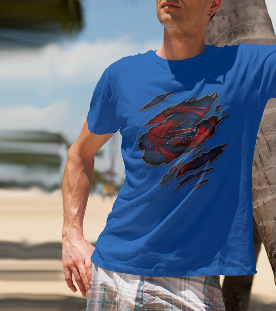 Buffalo Bills Logo Claw Design 81 T-Shirt