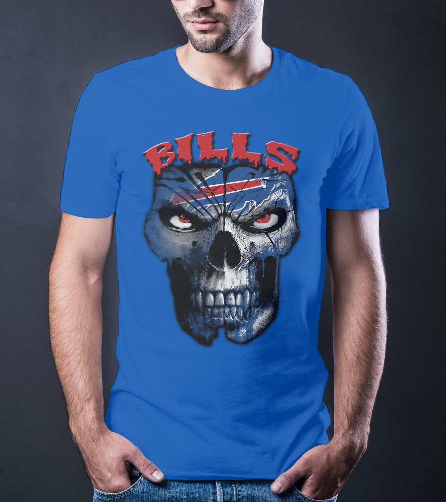 Buffalo Bills Skull Logo T-Shirt