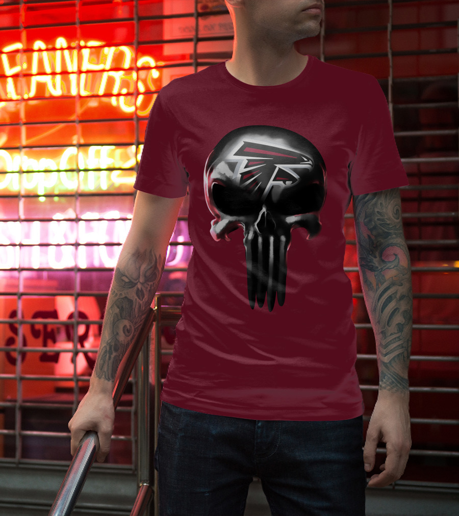 Atlanta Falcons Skull Logo T-Shirt
