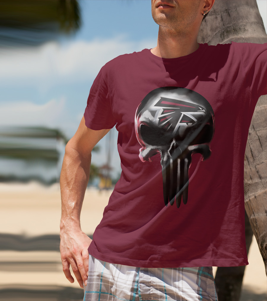 Atlanta Falcons Skull Logo T-Shirt