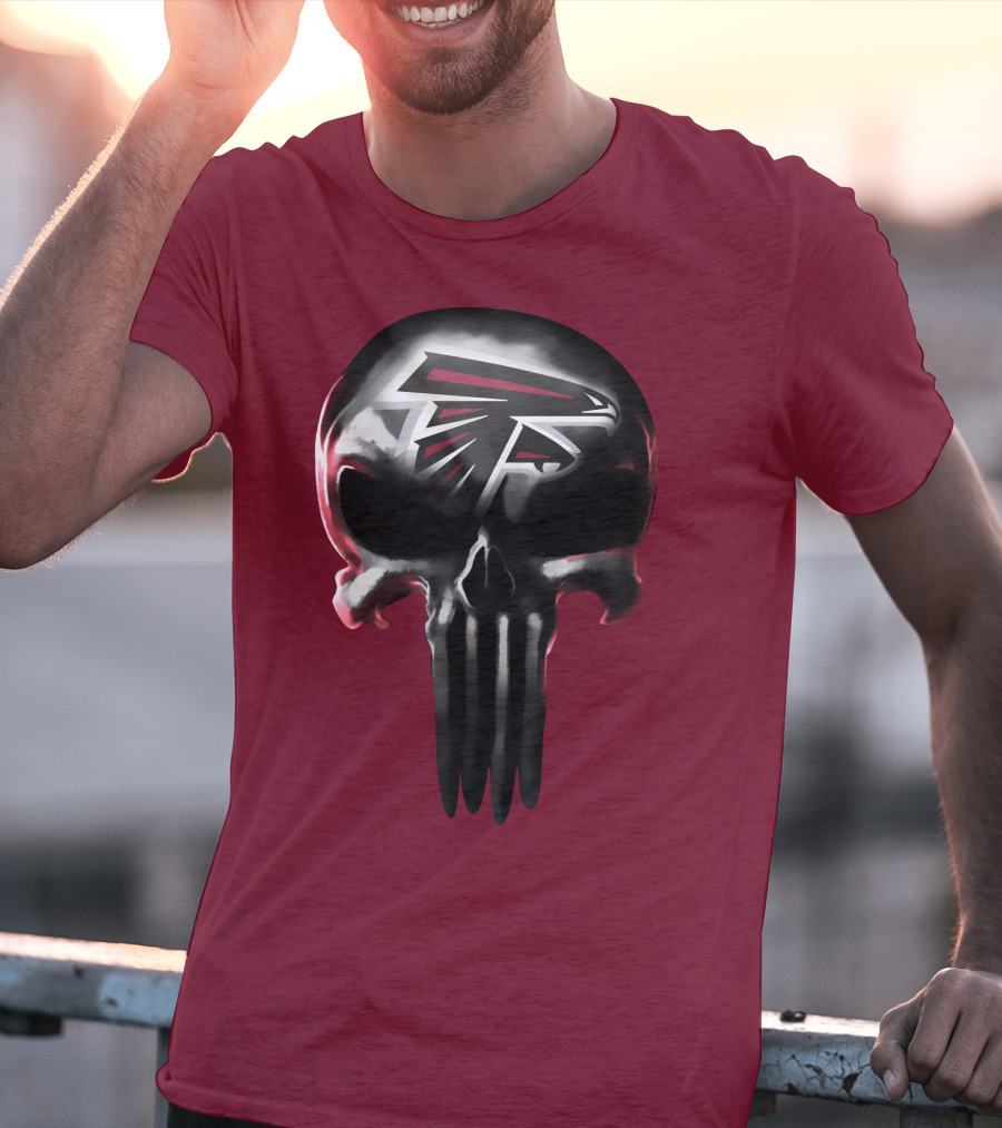 Atlanta Falcons Skull Logo T-Shirt