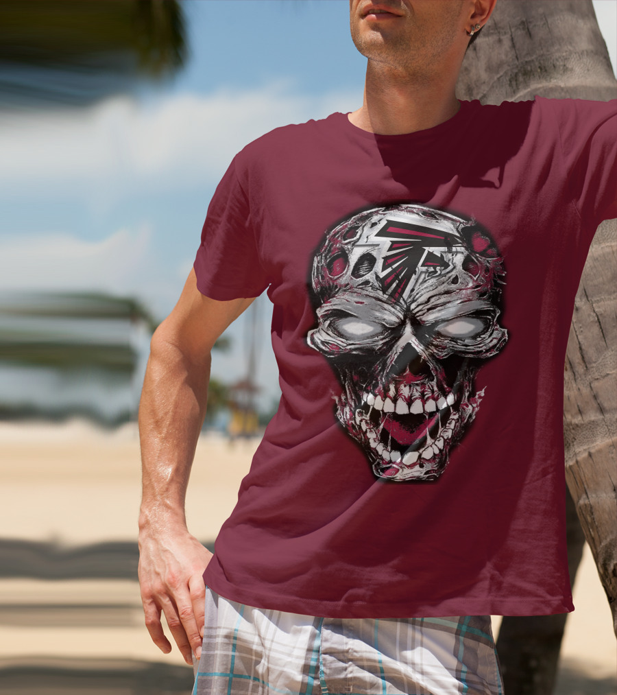 Atlanta Falcons Skull T-Shirt