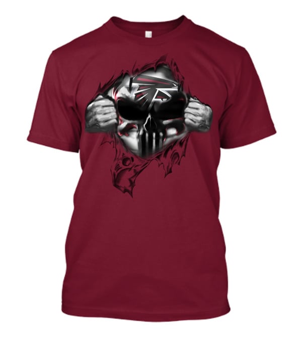 Atlanta Falcons 61 Skull Logo Football Fan T-Shirt