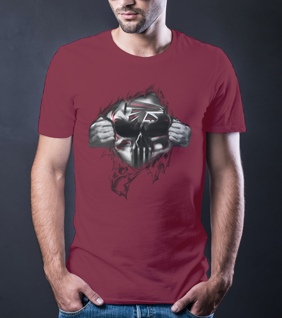 Atlanta Falcons 61 Skull Logo Football Fan T-Shirt