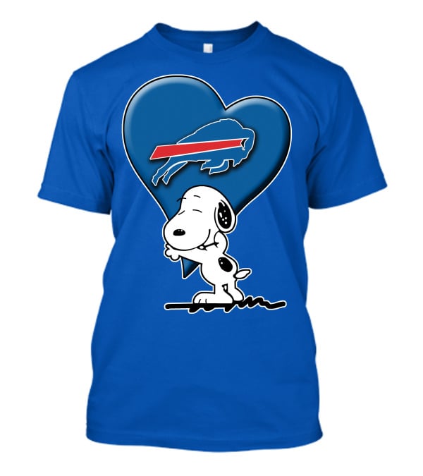 Snoopy Hugging Heart Buffalo Bills T-Shirt