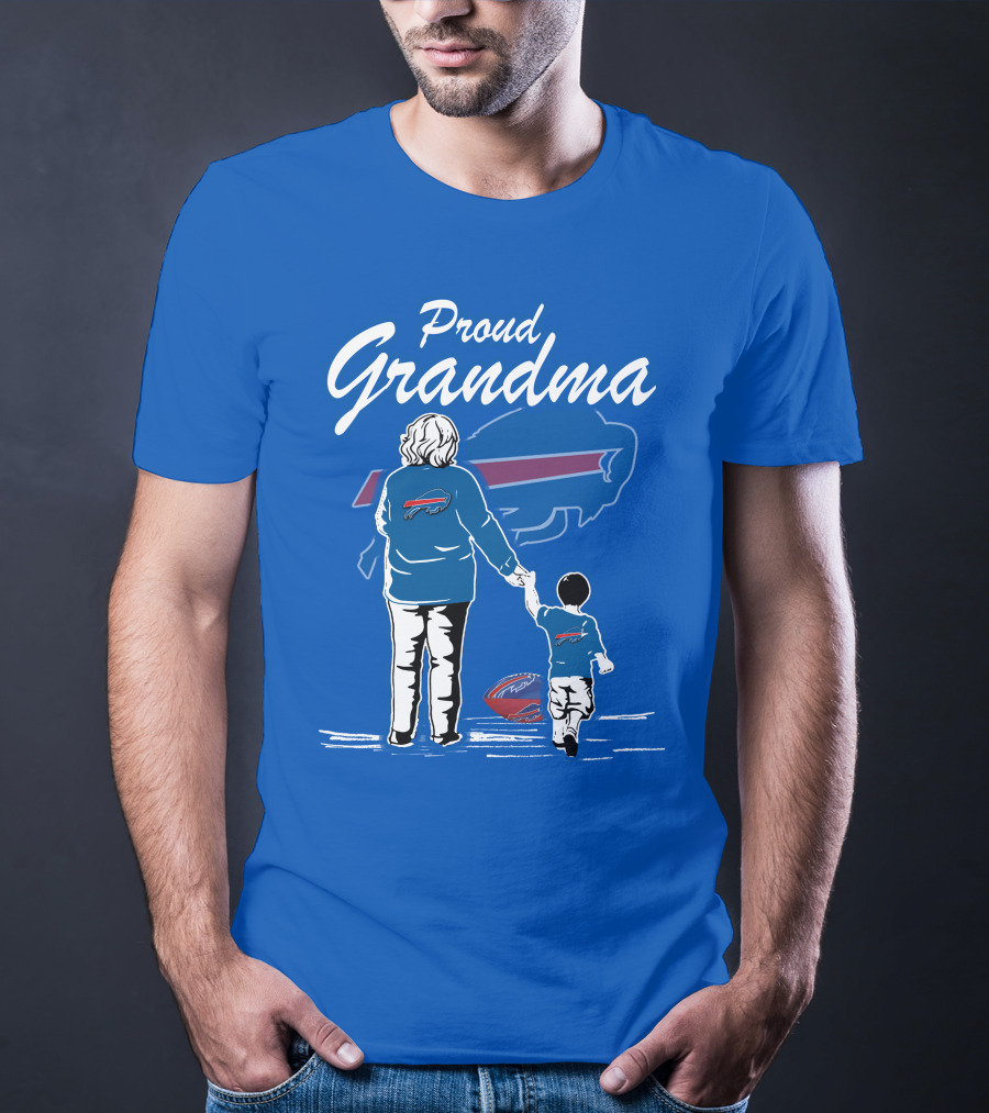 Proud Grandma Buffalo Bills Family Fan Love Football Generations T-Shirt