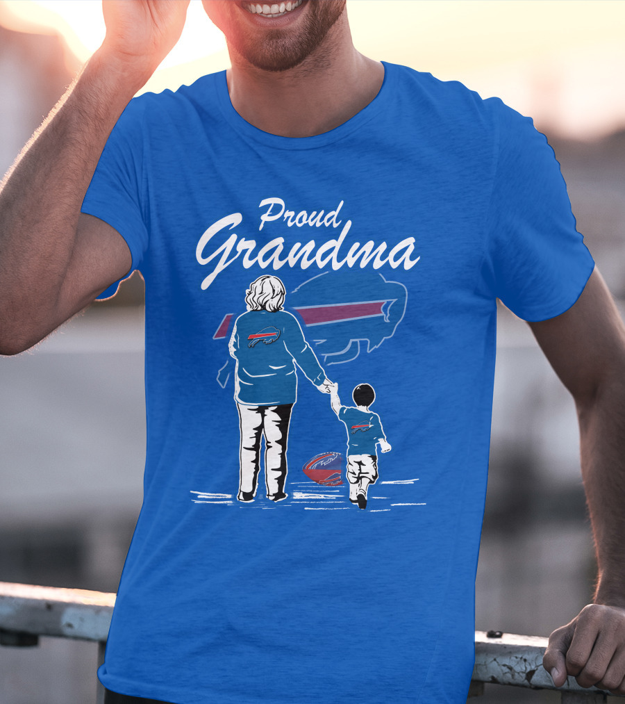 Proud Grandma Buffalo Bills Family Fan Love Football Generations T-Shirt