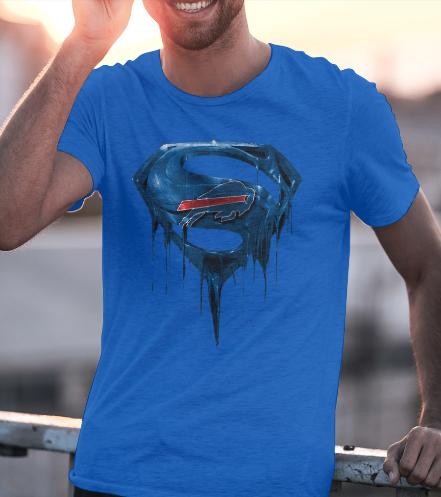 Superman Buffalo Bills Logo Fusion T-Shirt