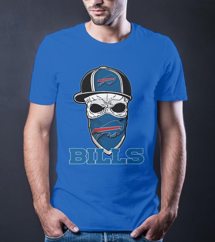 Skull Hat Bills Buffalo T-Shirt