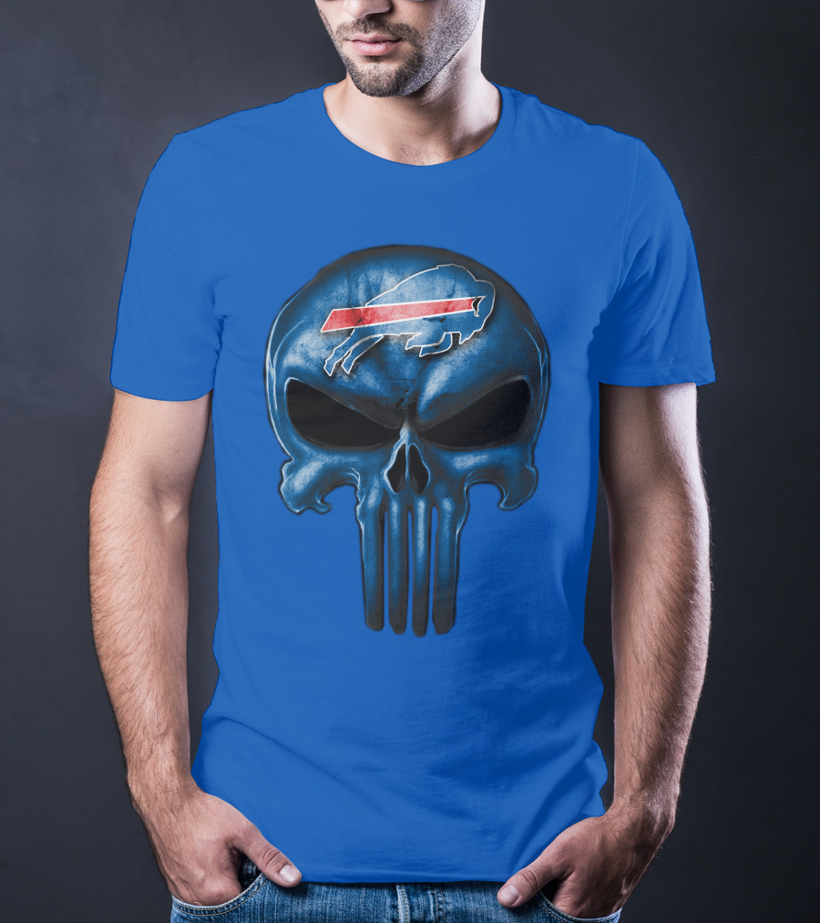 Buffalo Bills Skull Punisher T-Shirt