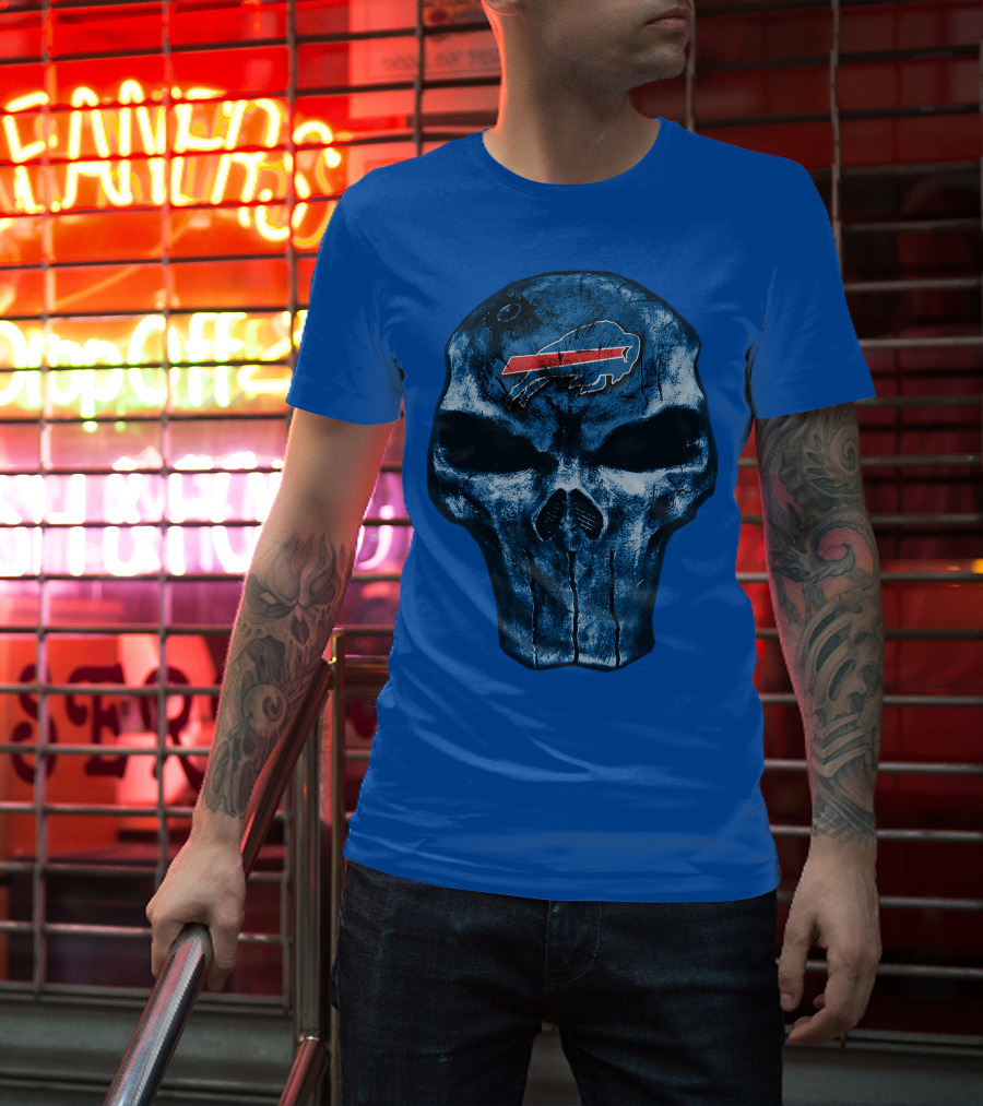 Buffalo Bills Skull Fan T-Shirt