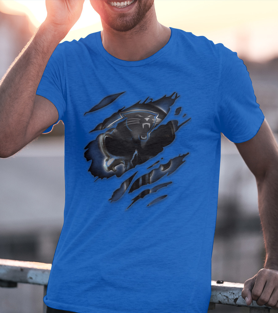 Carolina Panthers 49 Claw Mark T-Shirt
