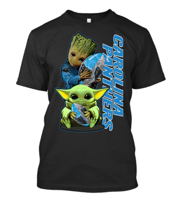 Grzd Carolina Panthers Groot Baby Alien Football T-Shirt