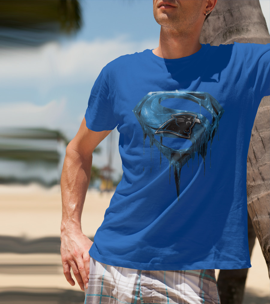 Spm Carolina Panthers Superman Ice T-Shirt
