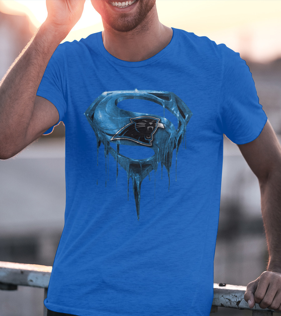 Spm Carolina Panthers Superman Ice T-Shirt