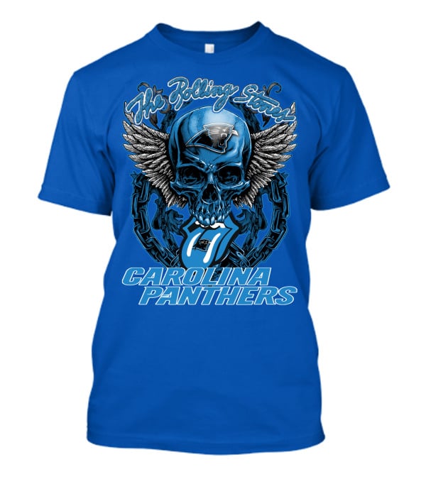 The Rolling Stones Carolina Panthers Skull Wing T-Shirt