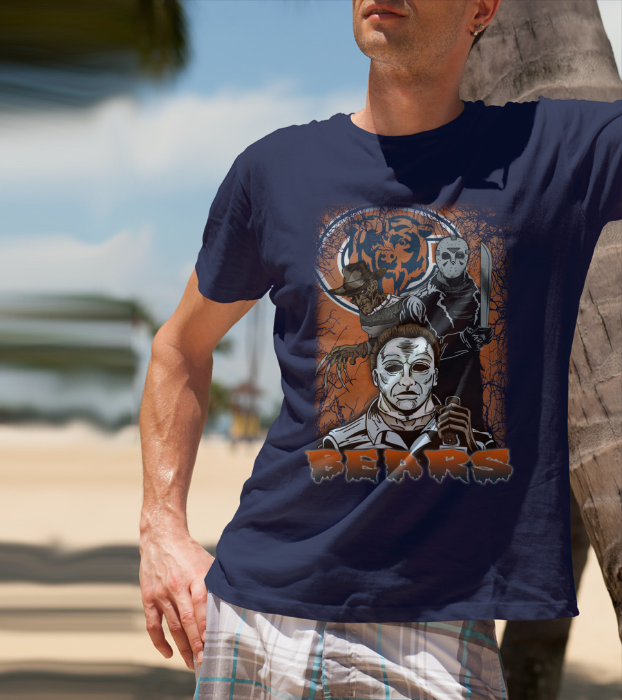 Chicago Bears Horror Icons Bear T-Shirt