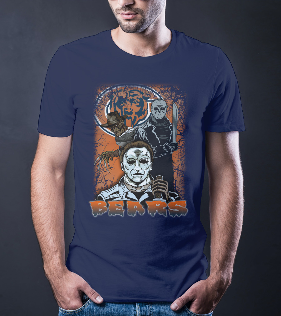 Chicago Bears Horror Icons Bear T-Shirt