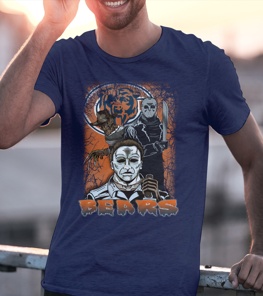 Chicago Bears Horror Icons Bear T-Shirt